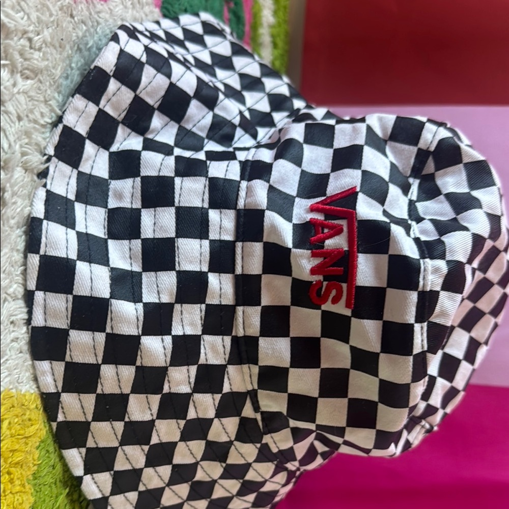 Vans Black and White Checkered Hat